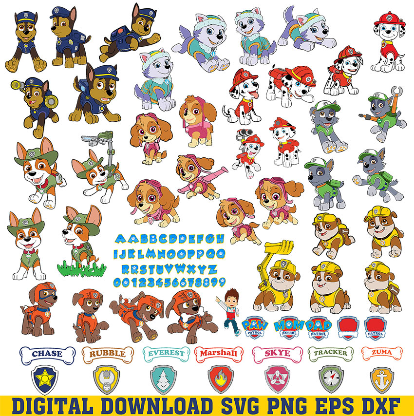 Zuma Paw Patrol SVG Bundle