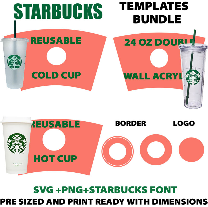 starbucks cup template psd