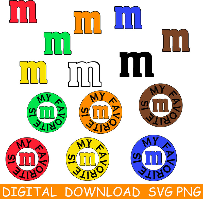 M and M's M&M Faces SVG and JPG Cutting Files for the Cricut – Family  Supply Digitals