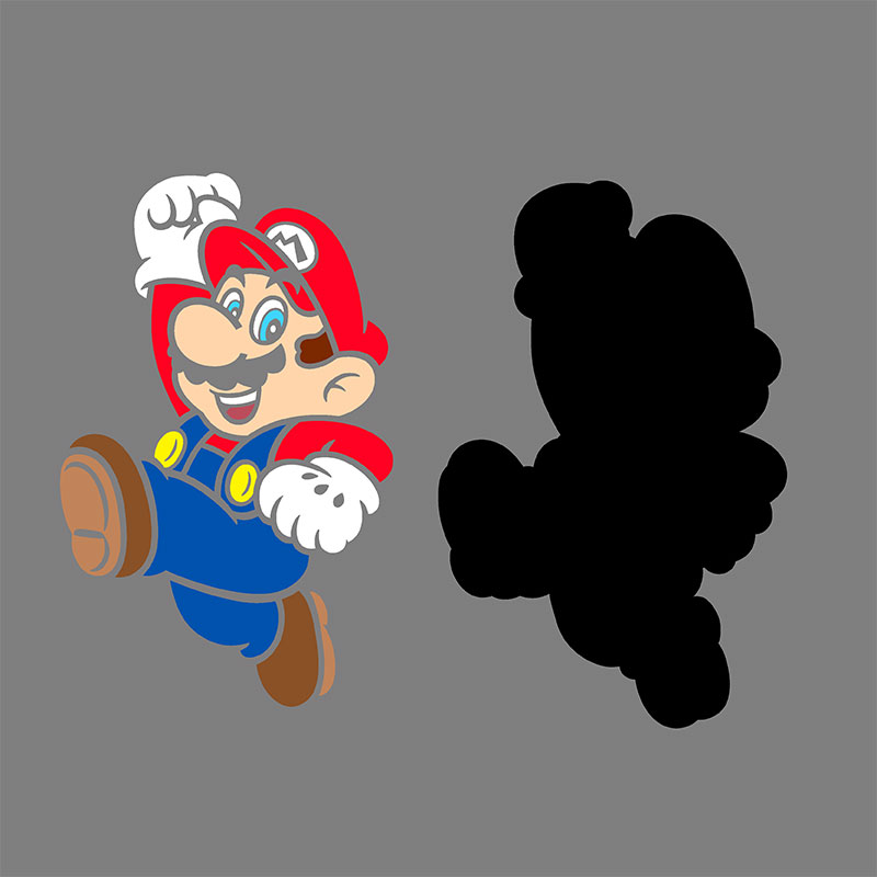 FREE Super Mario SVG File for Cricut - Free Mario Bros Layered SVG