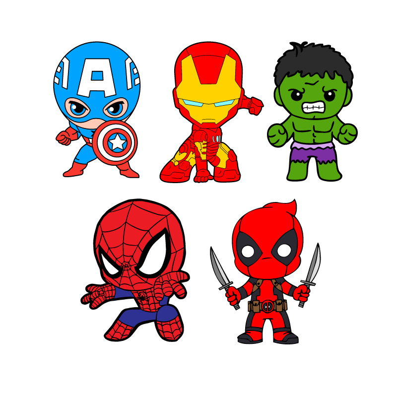 Marvel Mickey Mouse Disney SVG, Mickey Mouse Head SVG, Avengers