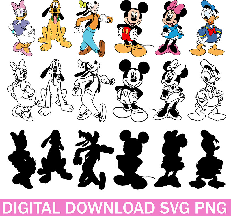 mickey disney friends svg, disney squad svg, mickey mouse squagoals svg png