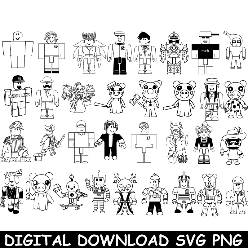 Roblox Svg, Piggy Roblox Svg, Horror Svg, Piggy Svg, Cricut File, Svg