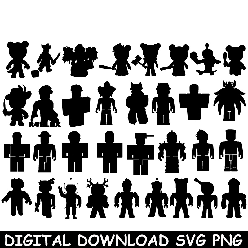 Roblox Character SVG, Roblox SVG Girl, Roblox Face SVG, Roblox Bundle